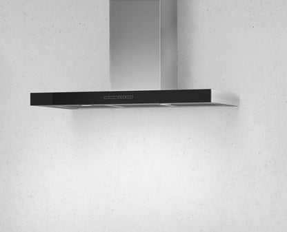 Light Gray Airforce F205 90cm Wall Mounted Cooker Hood with Touch Control Glass Front in Stainless Steel Finish