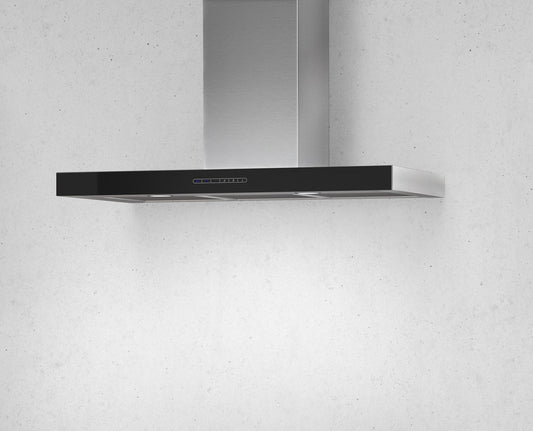 Light Gray Airforce F205 90cm Wall Mounted Cooker Hood with Touch Control Glass Front in Stainless Steel Finish