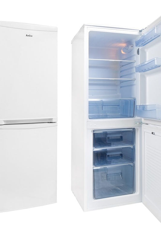 Lavender FK1974 Amica 50cm freestanding 50/50 fridge freezer, white