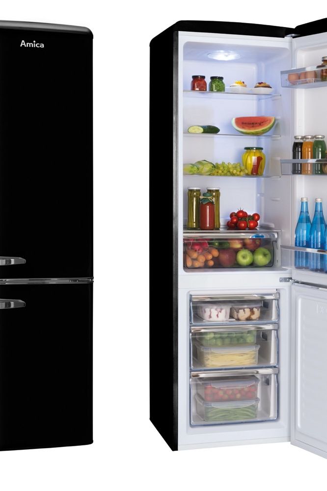 Black FKR29653B 55cm freestanding static 60/40 fridge freezer