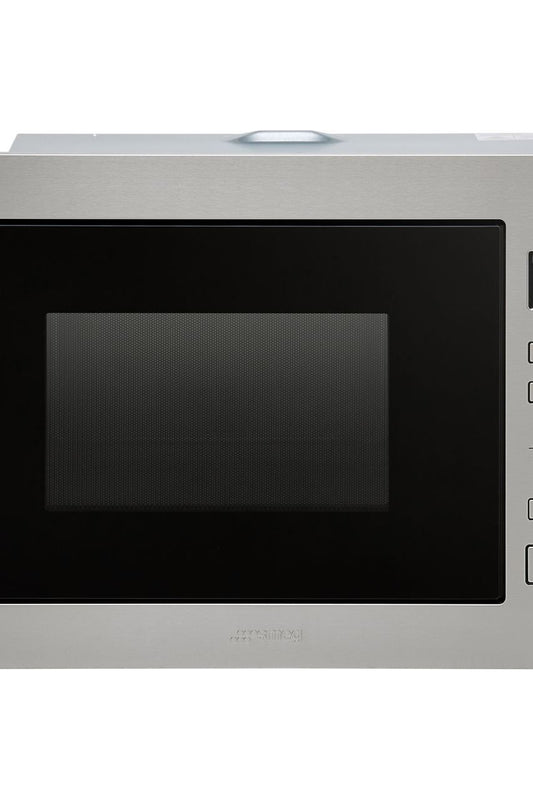 Black SMEG Cucina Microwave Oven, Compact with Grill