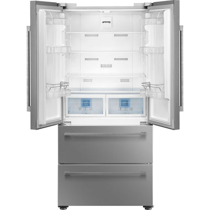 Smeg Two Door Two Drawer American Style Fridge Freezer 539 Litre - Stainless Steel - Core Appliances