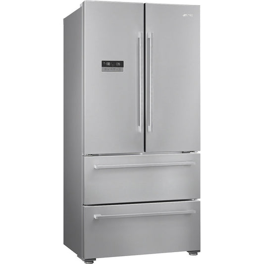 Dark Gray SMEG Fridge Freezer, Two Door, Two Drawer