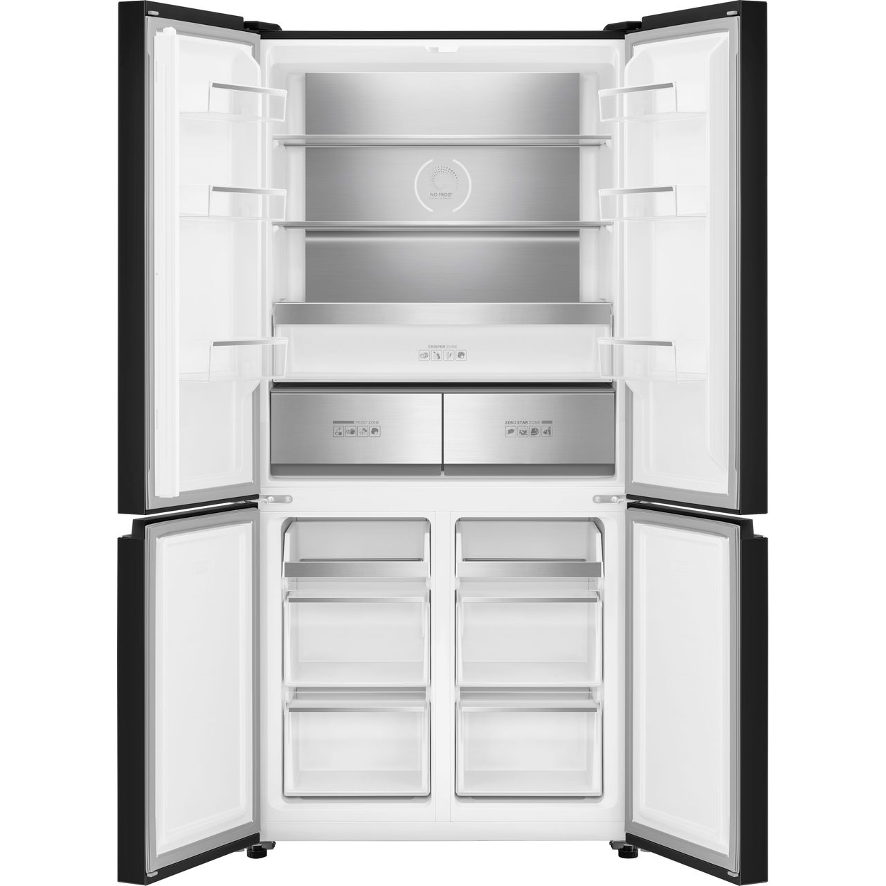 Light Gray SMEG Fridge Freezer, Four Door