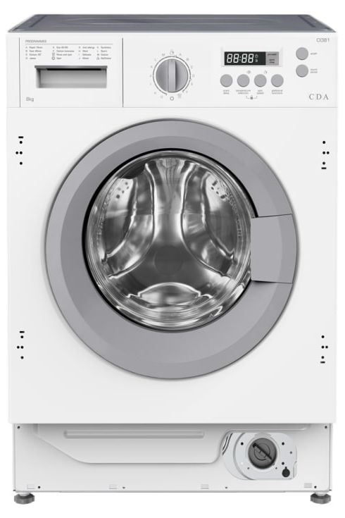 Light Gray CI381 8kg Integrated washing machine