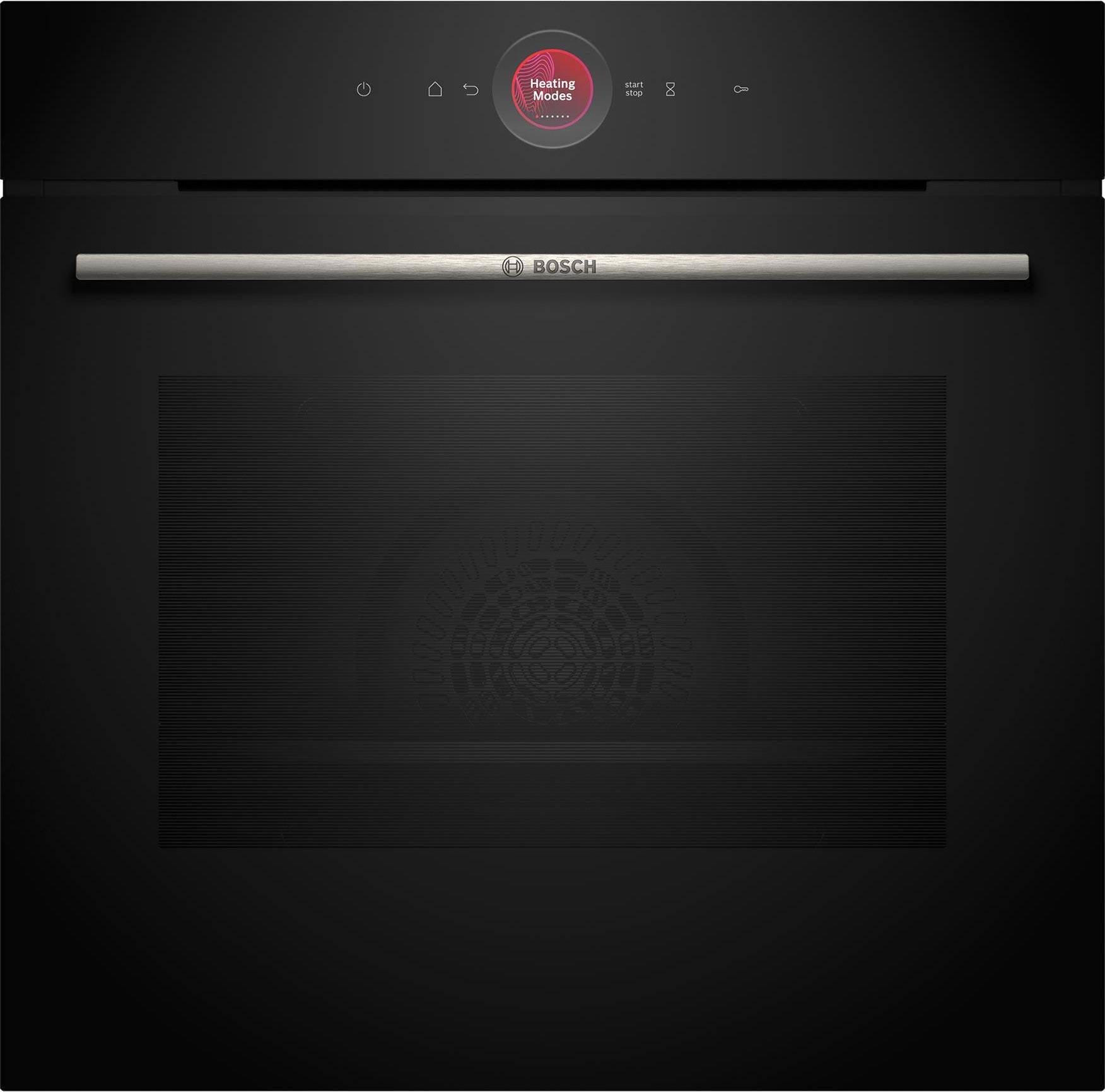 Bosch HBG7741B1B Series 8 71L Built-In Multifunction Oven - Black Glass