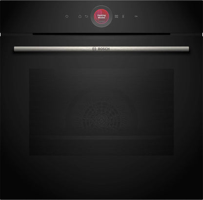 Bosch HBG7741B1B Series 8 71L Built-In Multifunction Oven - Black Glass
