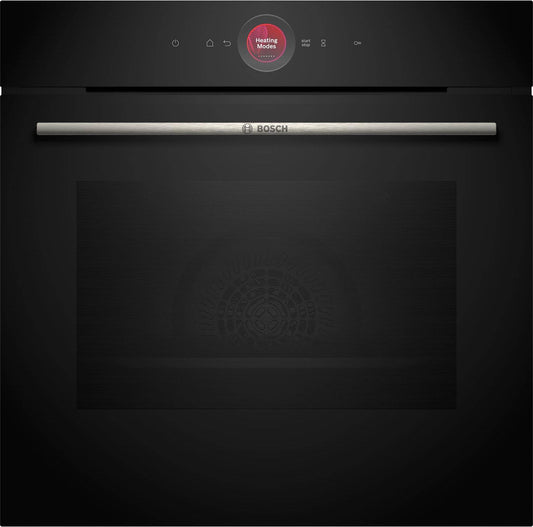 Bosch HBG7741B1B Series 8 71L Built-In Multifunction Oven - Black Glass