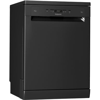 Dark Slate Gray Hotpoint Extra Freestanding Dishwasher - ActiveDry Black
