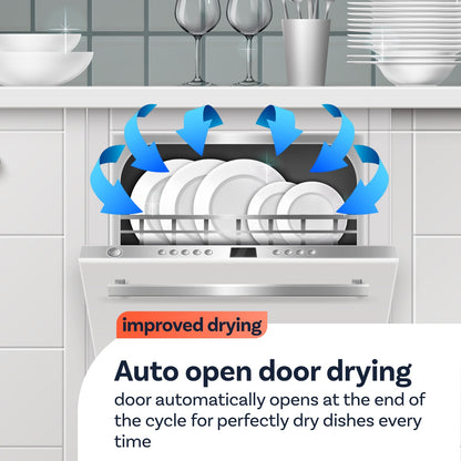 Light Gray Hotpoint Extra Freestanding Dishwasher - ActiveDry Black