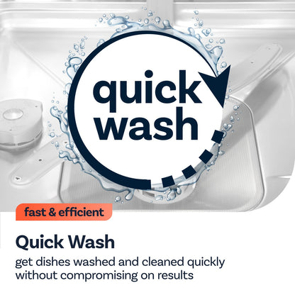 White Smoke Hotpoint Extra Freestanding Dishwasher - ActiveDry Black