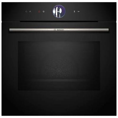 Bosch HMG7764B1B Series 8 60cm Built-In Compact Oven with Microwave — Black