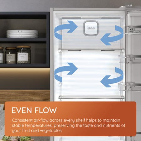 Gray Hotpoint 593 Litre Side-By-Side American Fridge Freezer - Stainless Steel