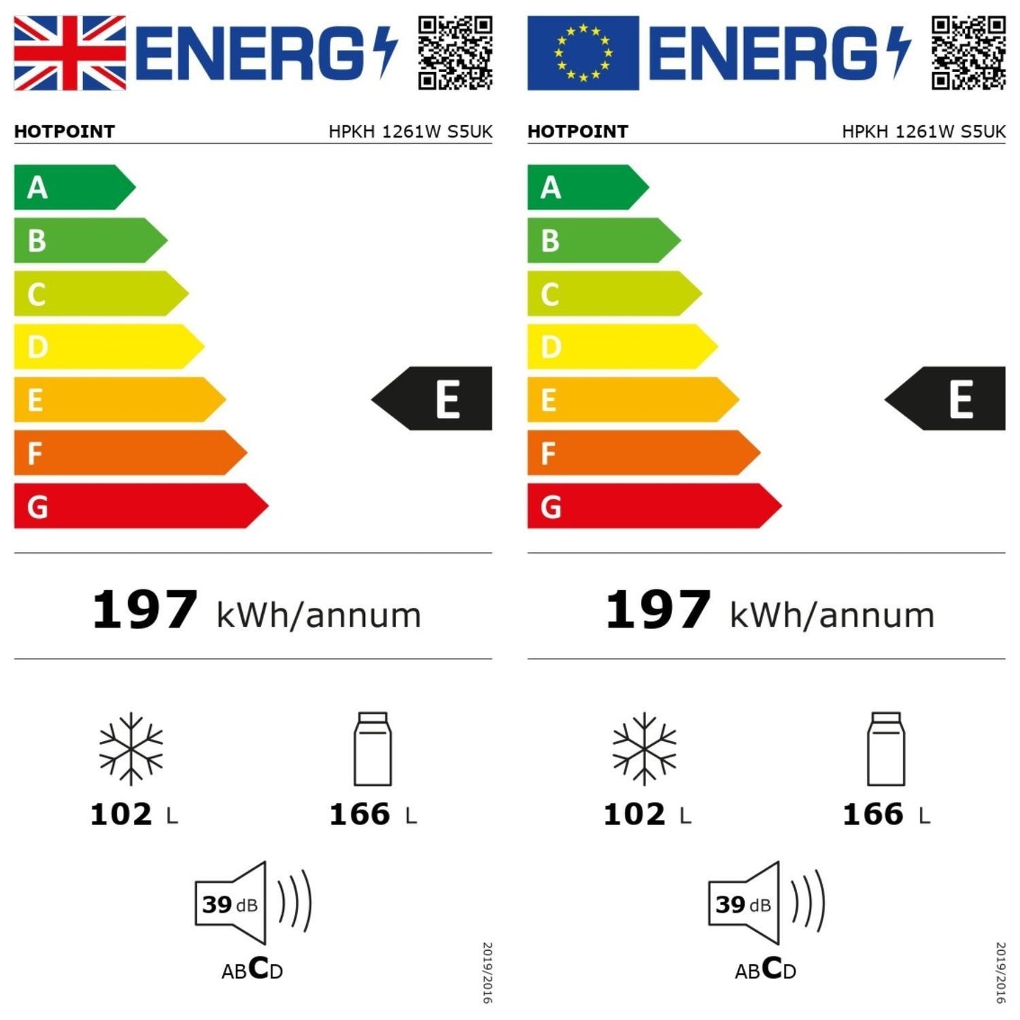 Light Gray Hotpoint 317 Litre 50/50 Freestanding Fridge Freezer with VitalCare - Silver