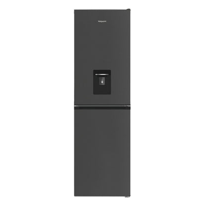 Dark Slate Gray Hotpoint 268 Litre 50/50 Freestanding Fridge Freezer - Dark Stainless Steel