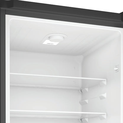 Light Gray Hotpoint 268 Litre 50/50 Freestanding Fridge Freezer - Dark Stainless Steel