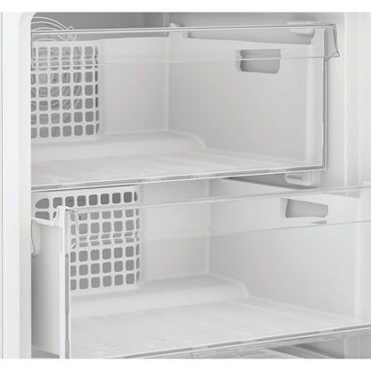 Light Gray Hotpoint 268 Litre 50/50 Freestanding Fridge Freezer - Dark Stainless Steel