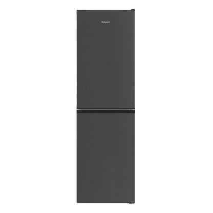 Dark Slate Gray Hotpoint 270 Litre 50/50 Freestanding Fridge Freezer - Dark Stainless Steel