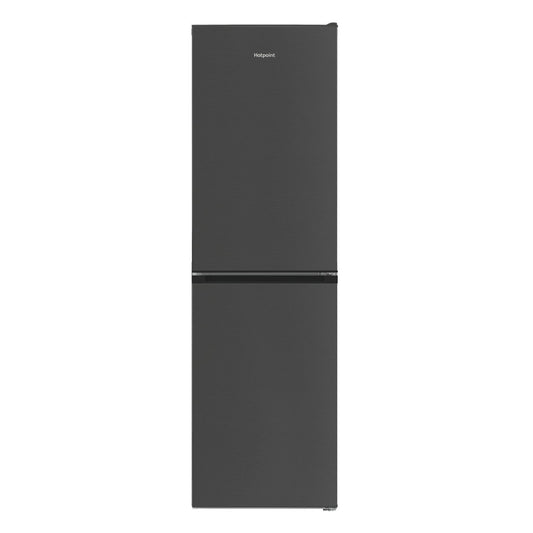 Dark Slate Gray Hotpoint 270 Litre 50/50 Freestanding Fridge Freezer - Dark Stainless Steel