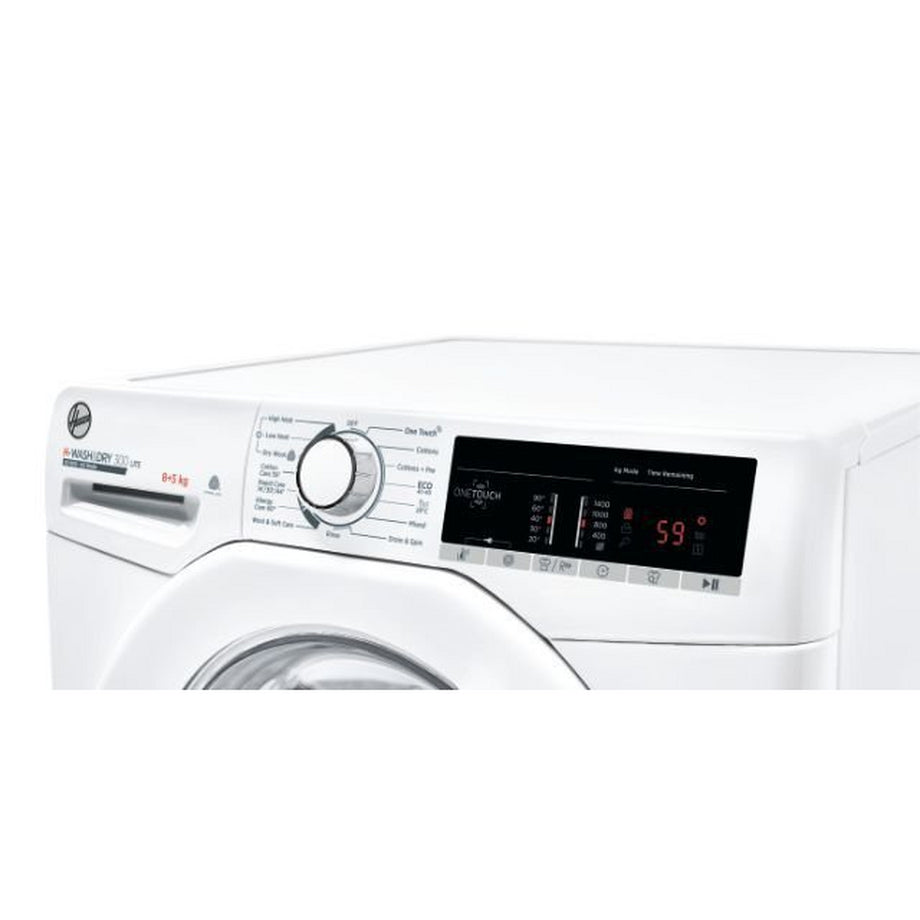 Hoover H3D485TE 8kg/5kg 1400rpm Freestanding Washer Dryer - White - Core Appliances