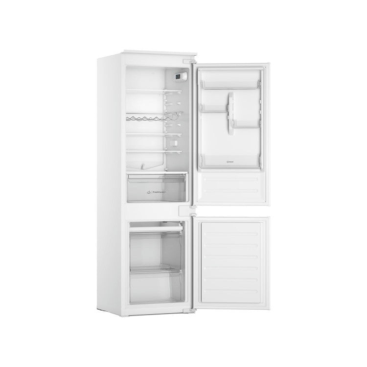 Light Gray Indesit 273 Litre 70/30 Integrated Fridge Freezer