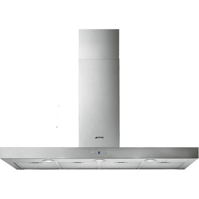 Smeg 90cm Island Chimney Cooker Hood - Stainless Steel