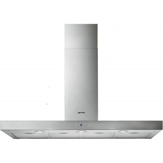 Stainless steel Smeg KI90XE 90cm Island Chimney Cooker Hood with 275W motor