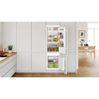 Light Gray Bosch Series 2 270 Litre 70/30 Integrated Fridge Freezer
