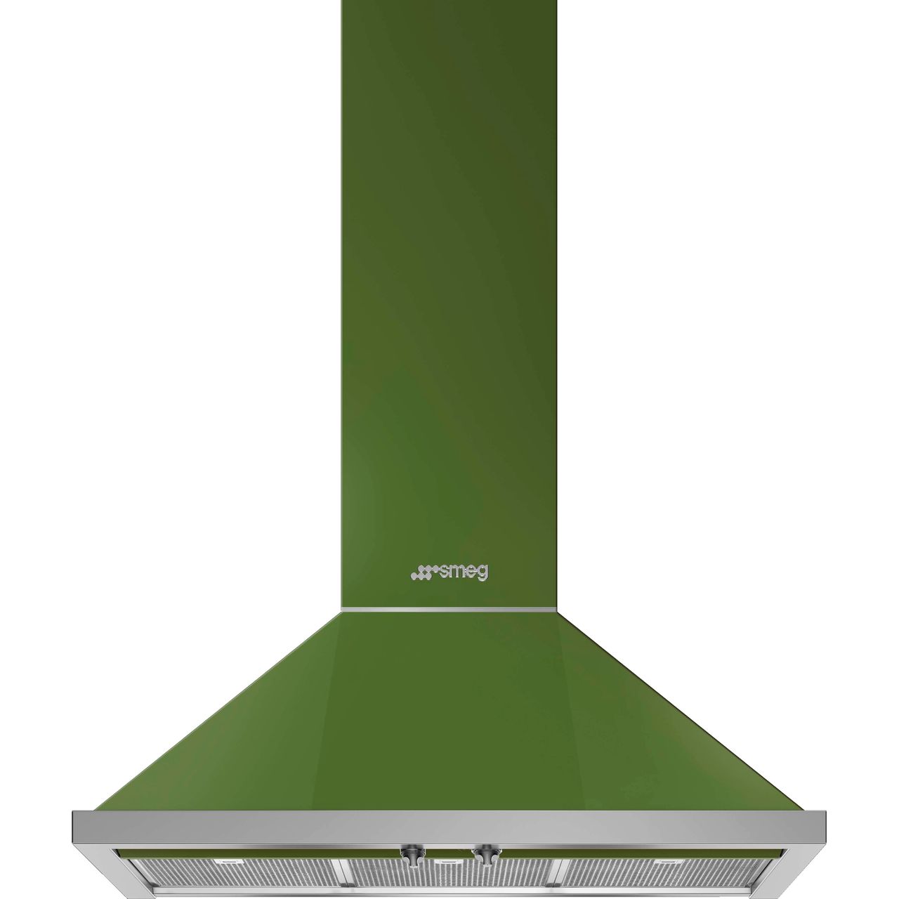 Dark Olive Green SMEG Portofino Chimney Hood, 900 mm