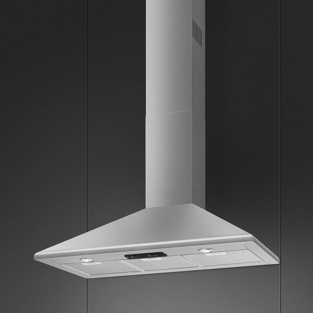 Smeg 90cm Chimney Cooker Hood - Stainless Steel - Core Appliances