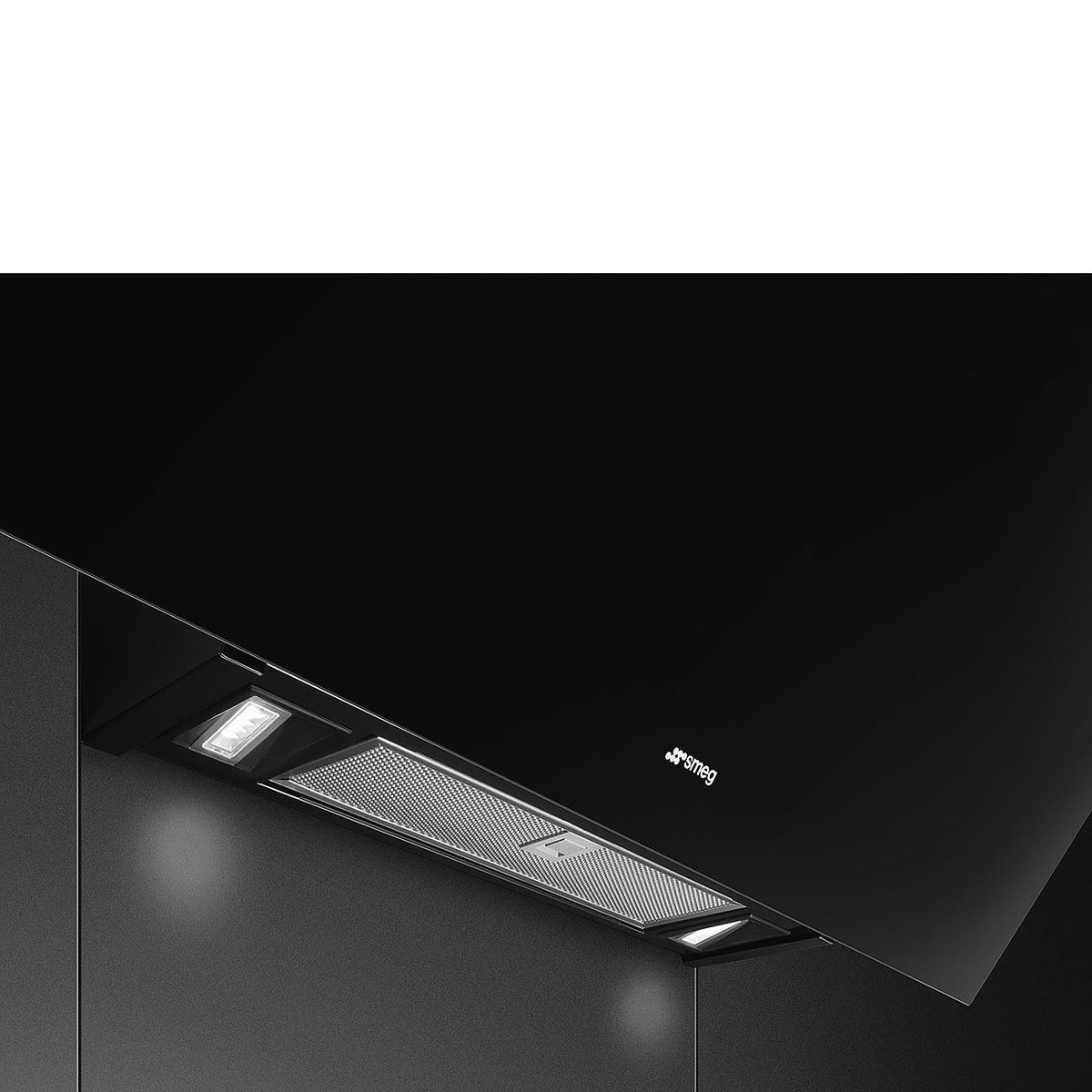 Smeg Classic 90cm Angled Chimney Cooker Hood - Matt Black - Core Appliances