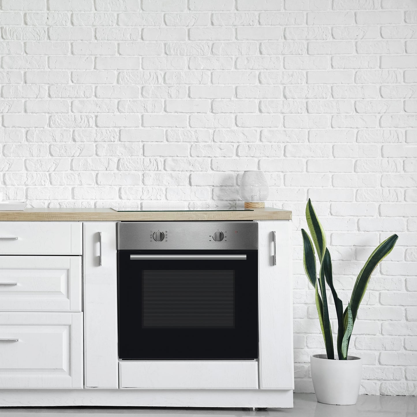Montpellier M8MESO70SS 60cm Single Built-In Multifunction Oven - Stainless Steel