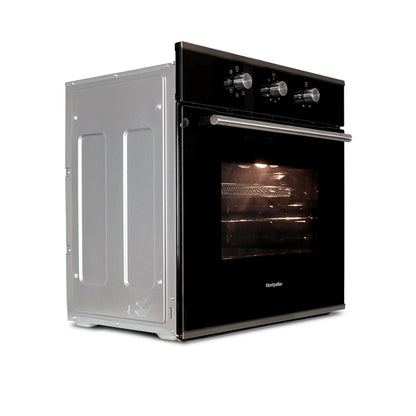 Black Montpellier MAFSO60SS AirFry Built In Single Electric Oven