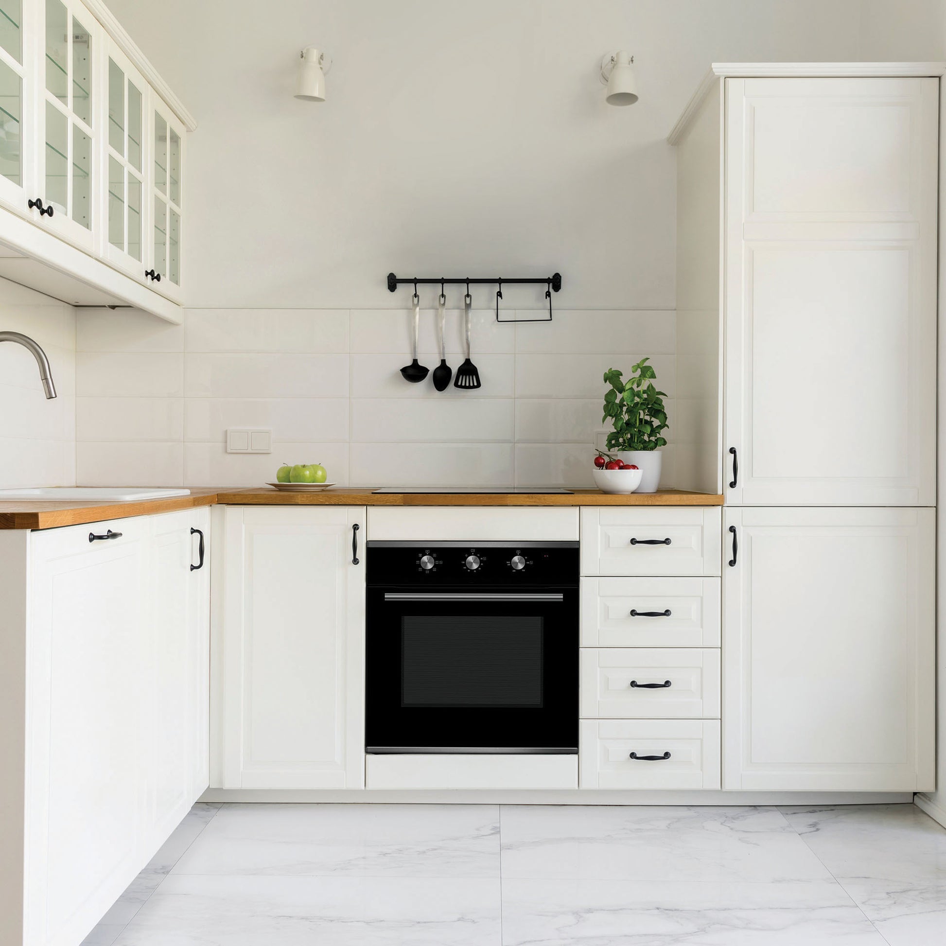 Light Gray Montpellier MAFSO60SS AirFry Built In Single Electric Oven