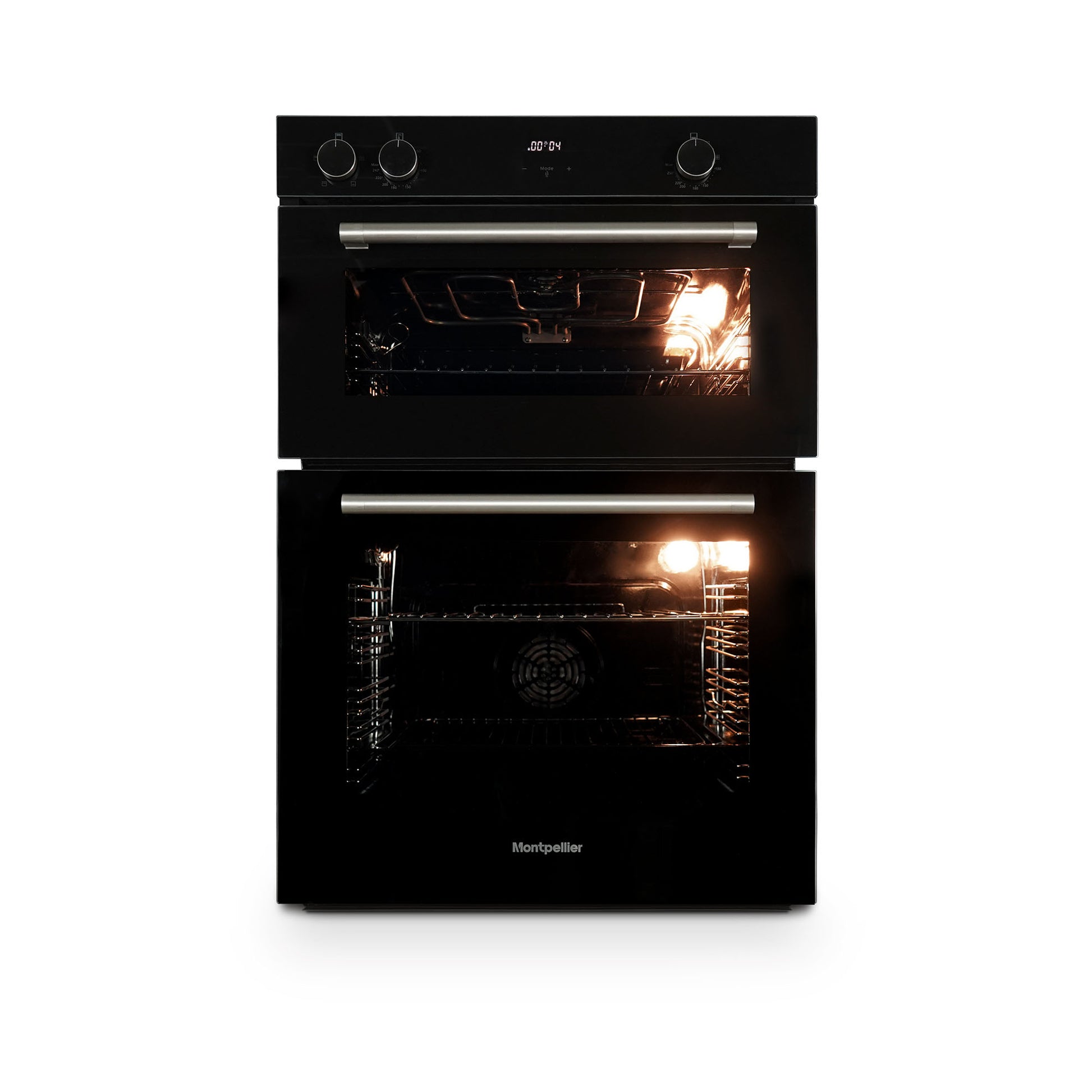 Black Montpellier MBIDO90 Built-In Double Oven