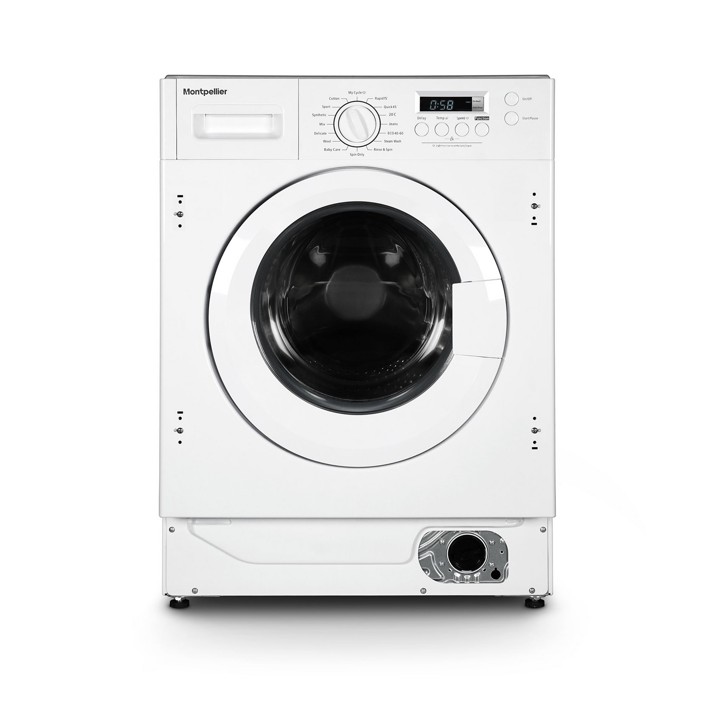 Lavender Montpellier MBIWM814 8Kg Integrated Washing Machine