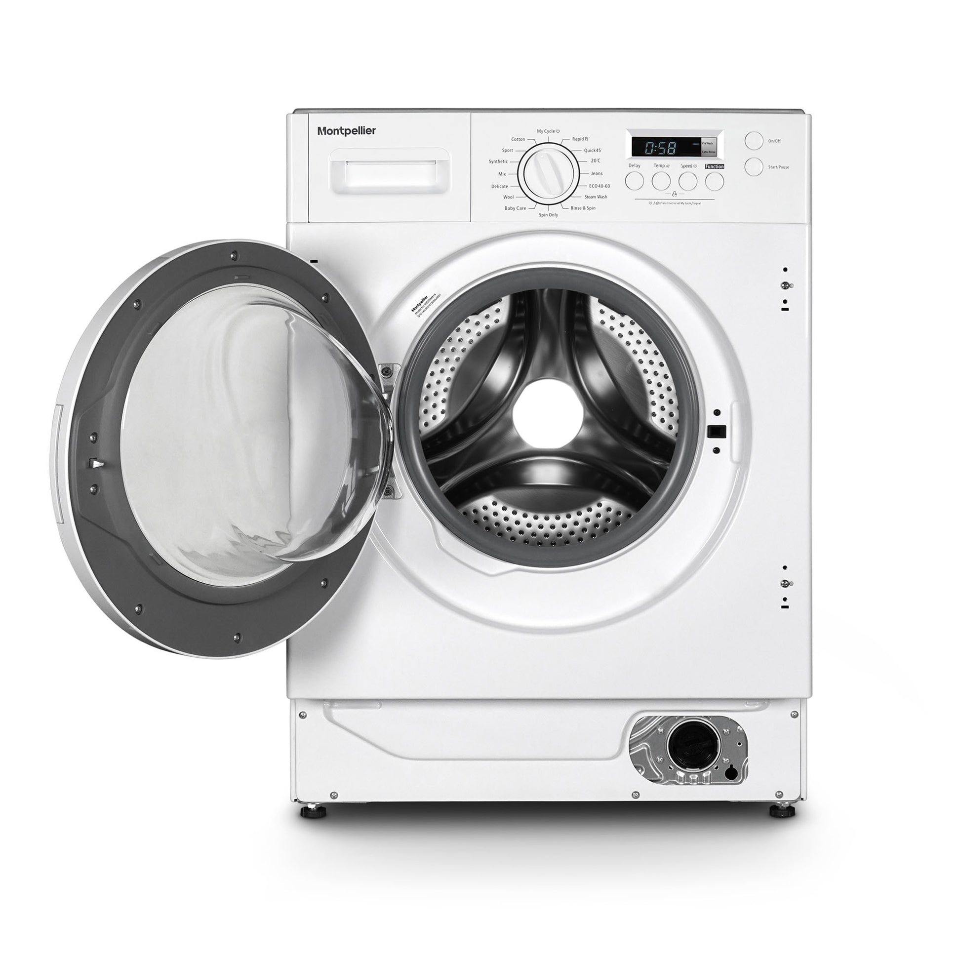 Lavender Montpellier MBIWM814 8Kg Integrated Washing Machine