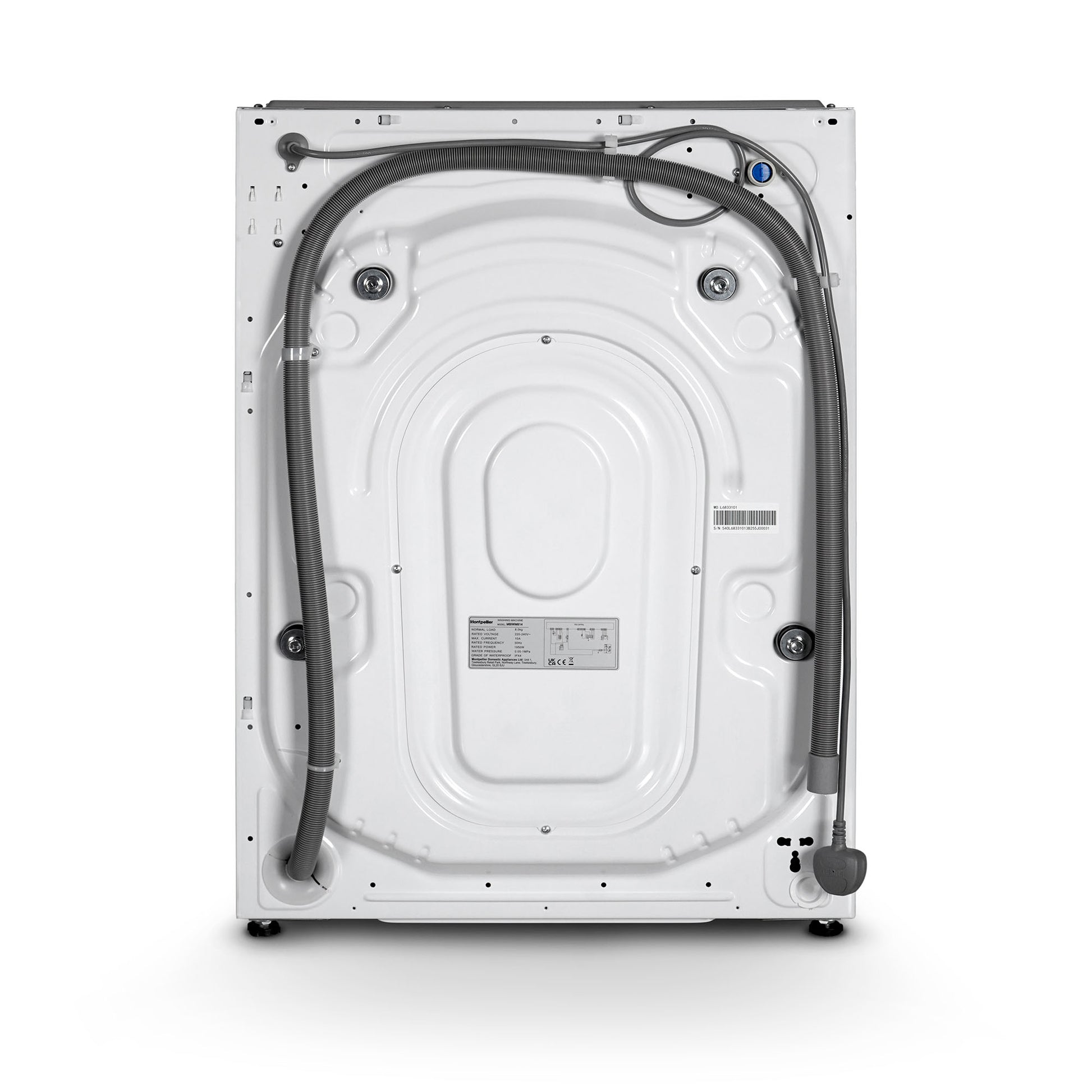 Lavender Montpellier MBIWM814 8Kg Integrated Washing Machine