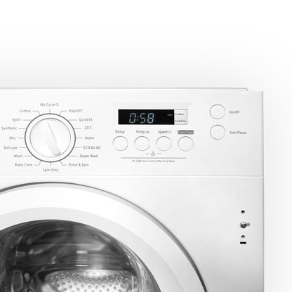 Lavender Montpellier MBIWM814 8Kg Integrated Washing Machine