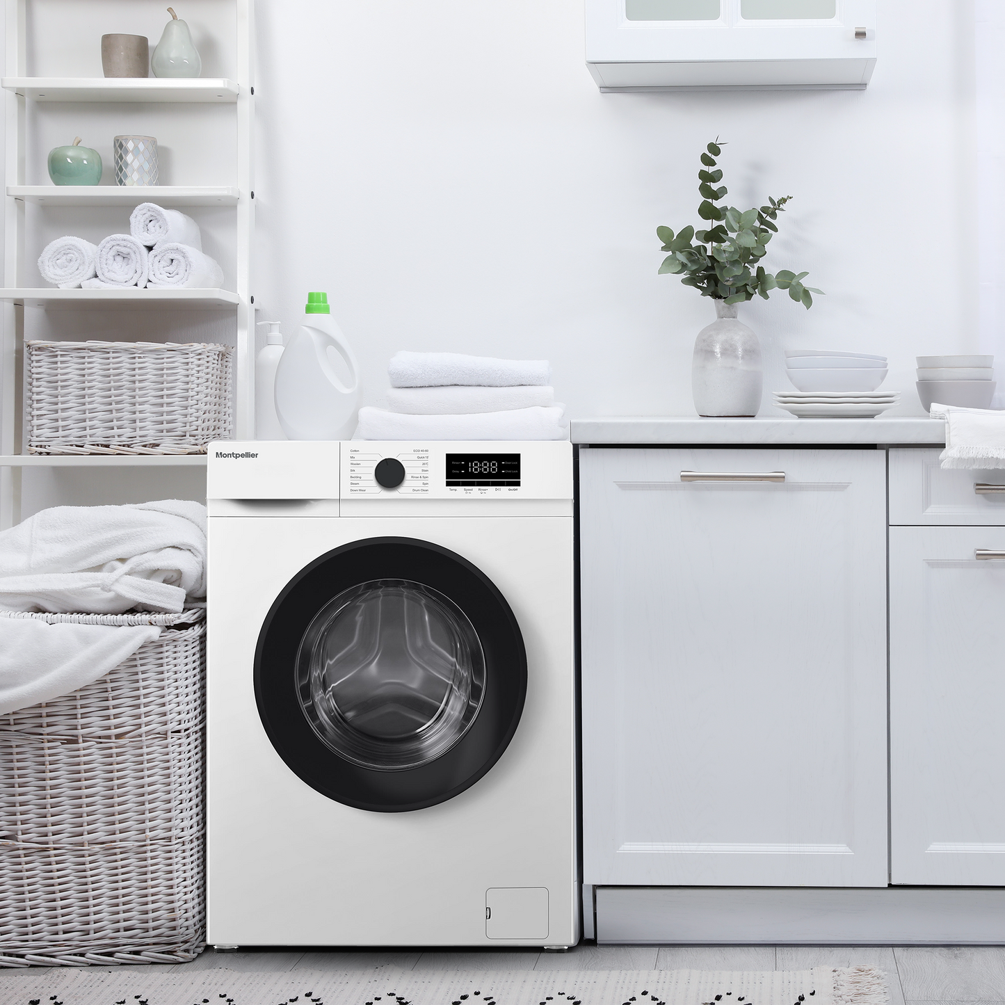 Montpellier MDA61CWM 6kg 1000rpm Freestanding Washing Machine - White
