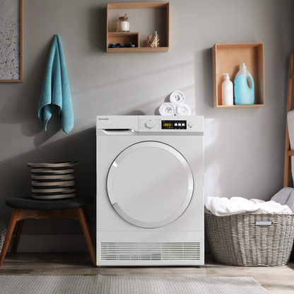 Montpellier Freestanding Laundry Bundle — 8kg Washing Machine & 7kg Condenser Dryer