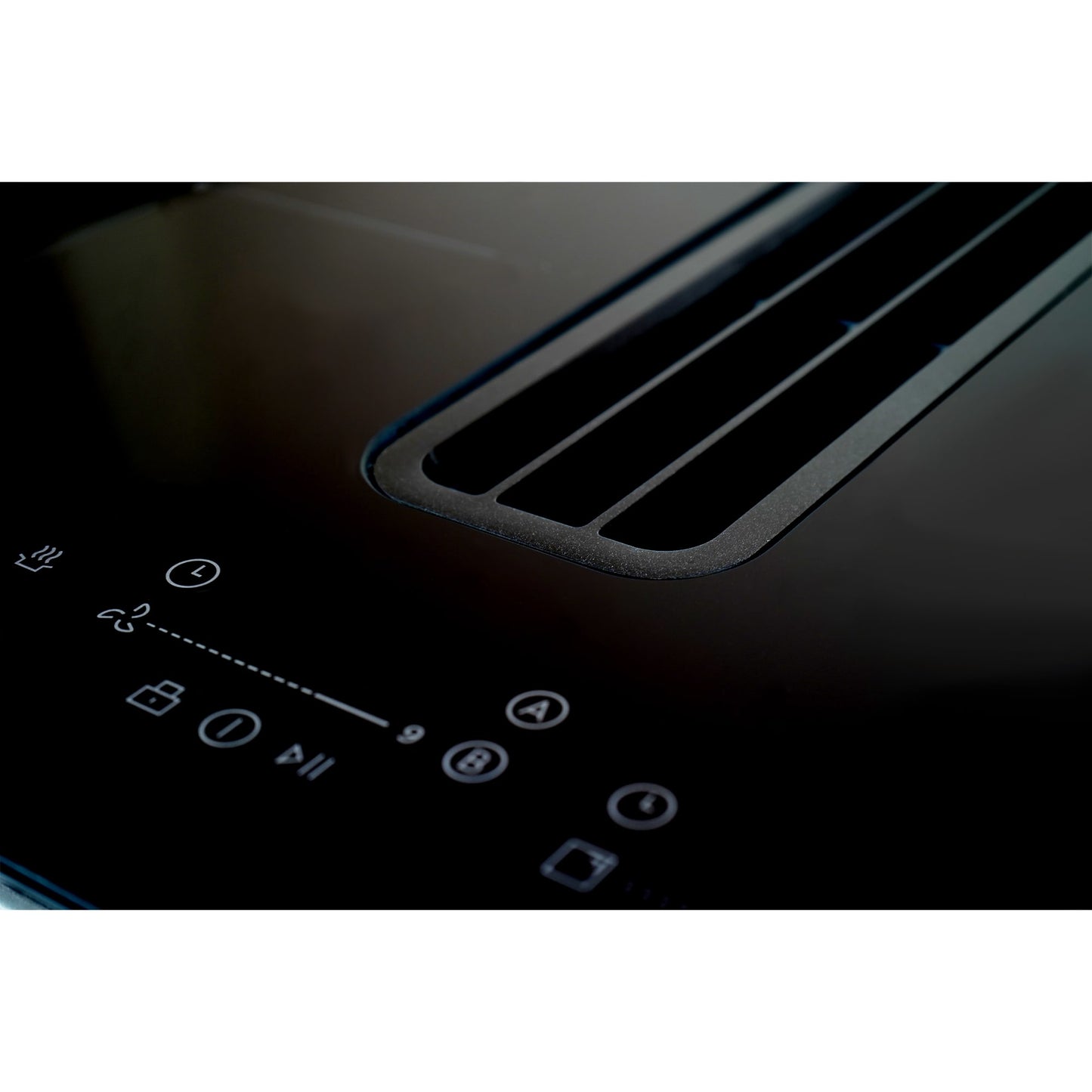 Montpellier MDAVIN60DF 60cm Vented Induction Hob with Downdraft Extractor - Black (Ducting Kit Included)