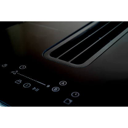 Montpellier MDAVIN60DF 60cm Vented Induction Hob with Downdraft Extractor - Black (Ducting Kit Included)