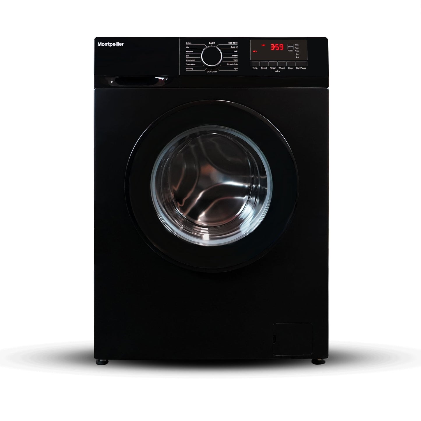 Montpellier MDAWM1014K 10kg 1400rpm Freestanding Washing Machine - Black