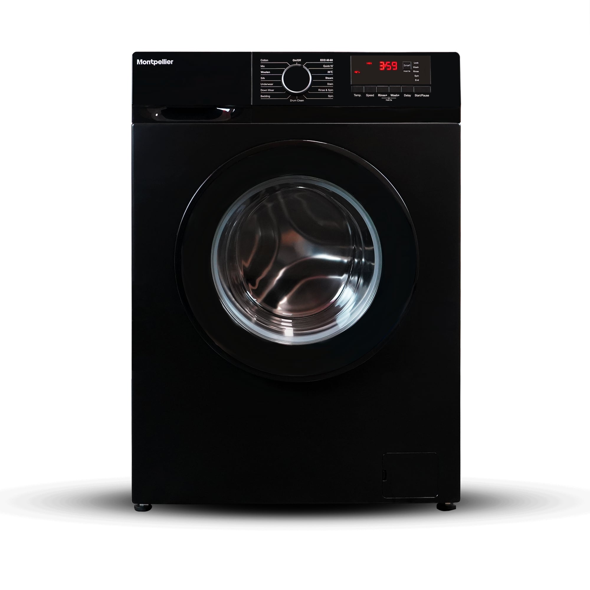 Montpellier MDAWM1014K 10kg 1400rpm Freestanding Washing Machine - Black