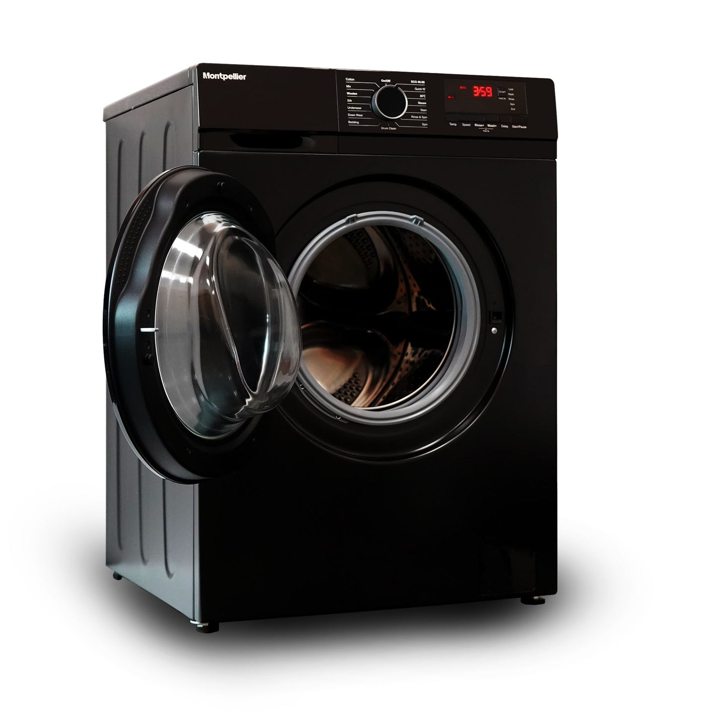 Montpellier MDAWM1014K 10kg 1400rpm Freestanding Washing Machine - Black