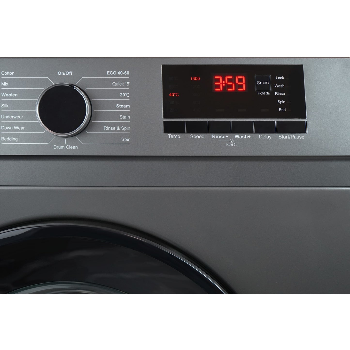 Montpellier MDAWM1014S 10kg 1400rpm Freestanding Washing Machine - Silver