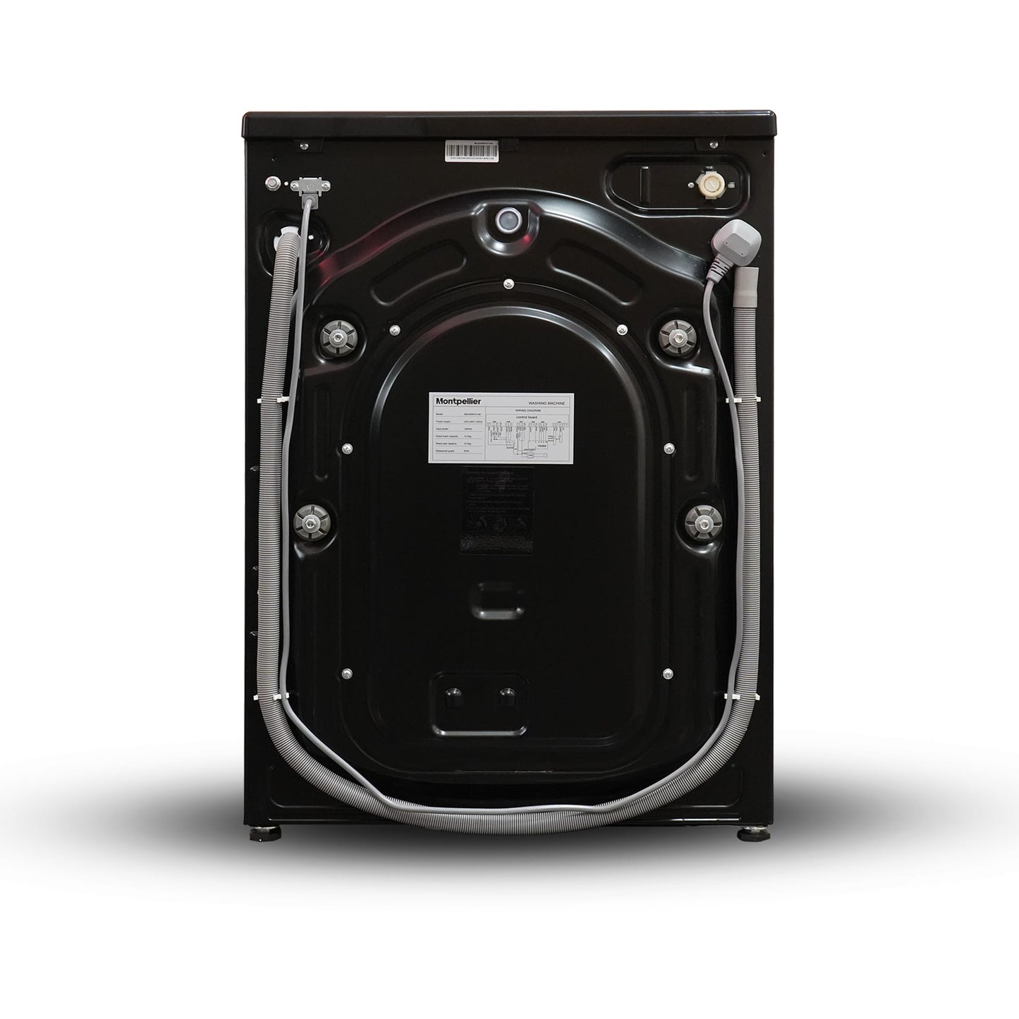 Montpellier MDAWM1014K 10kg 1400rpm Freestanding Washing Machine - Black