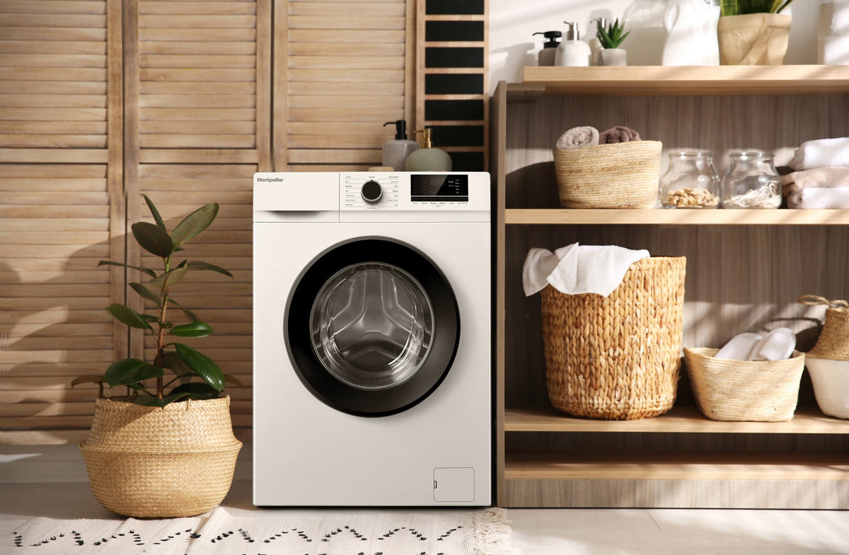 Montpellier Freestanding Laundry Bundle — 8kg Washing Machine & 7kg Condenser Dryer