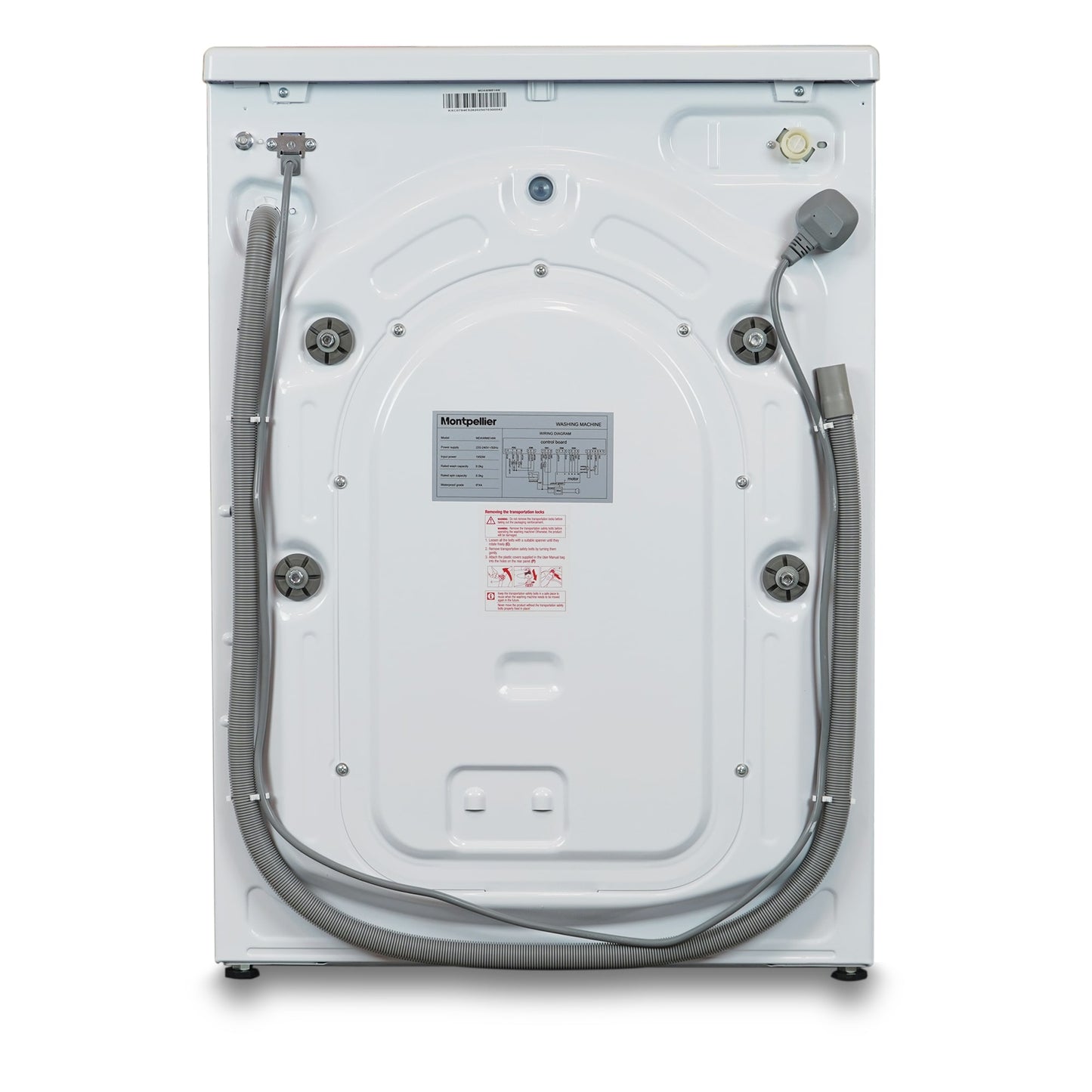 Montpellier MDAWM814W 8kg 1400rpm Freestanding Washing Machine - White
